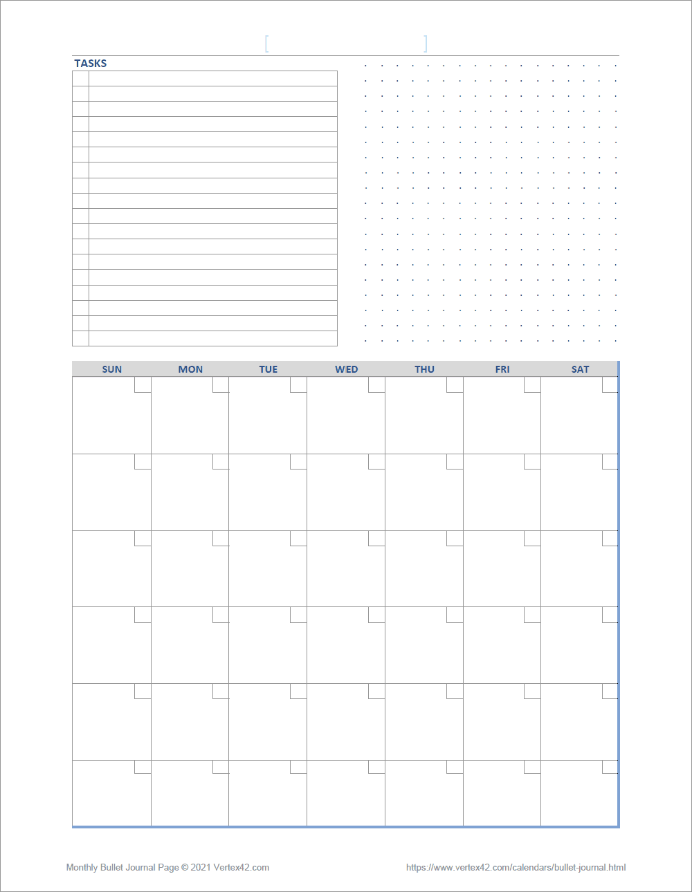 Bullet Journal Templates For Excel And Pdf with regard to Free Bullet Journal Printables 2025