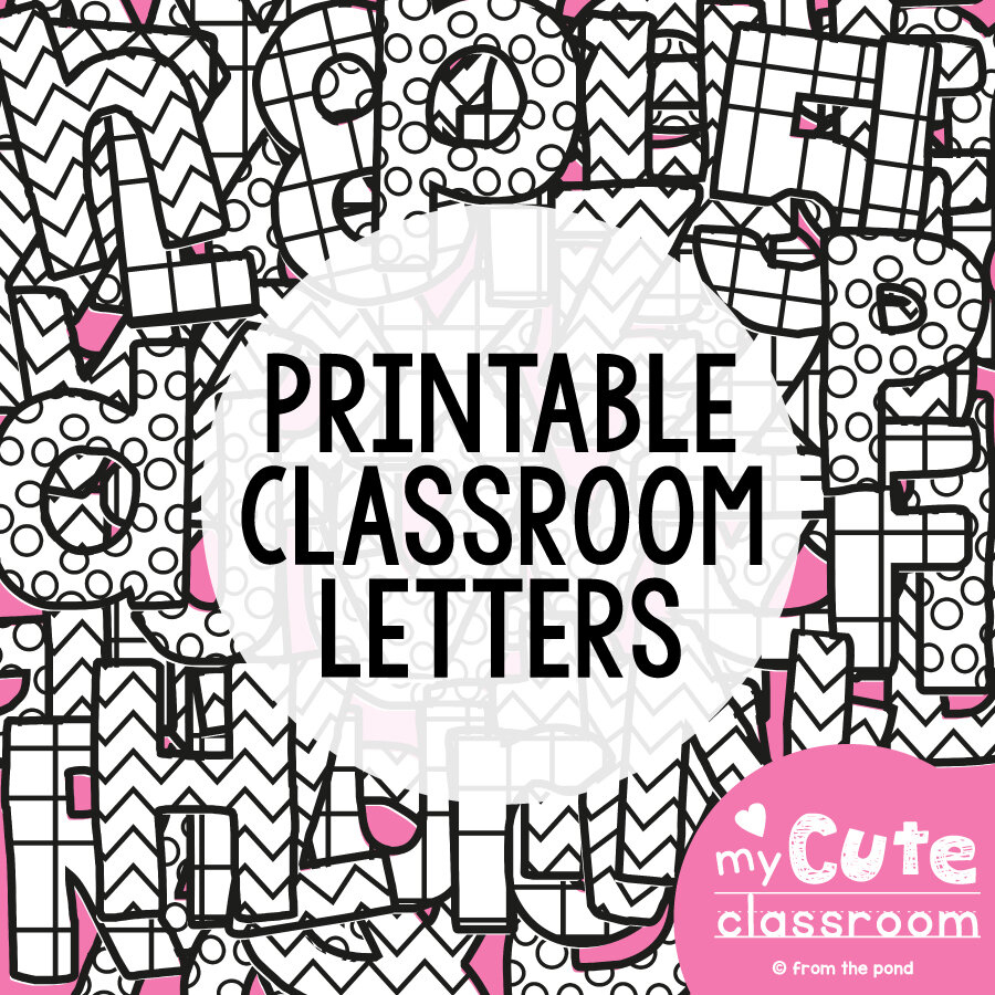 Bulletin Board Letters For The Classroom - Just Print And Display in Free Printable Bulletin Board Letters