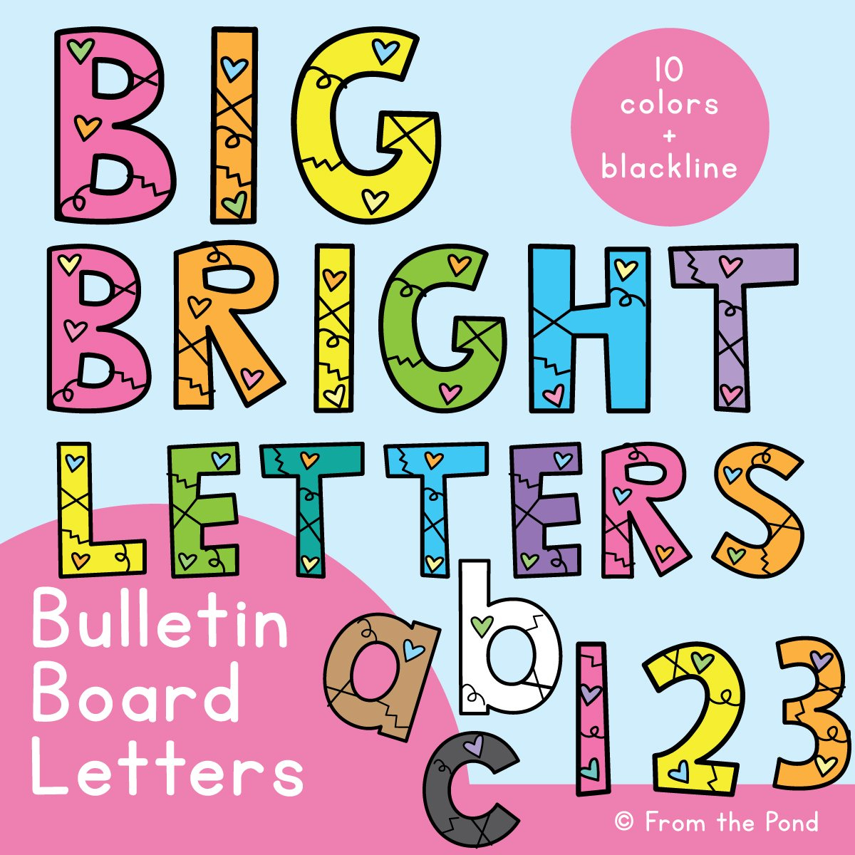 Bulletin Board Letters For The Classroom - Just Print And Display in Free Printable Letters For Bulletin Boards