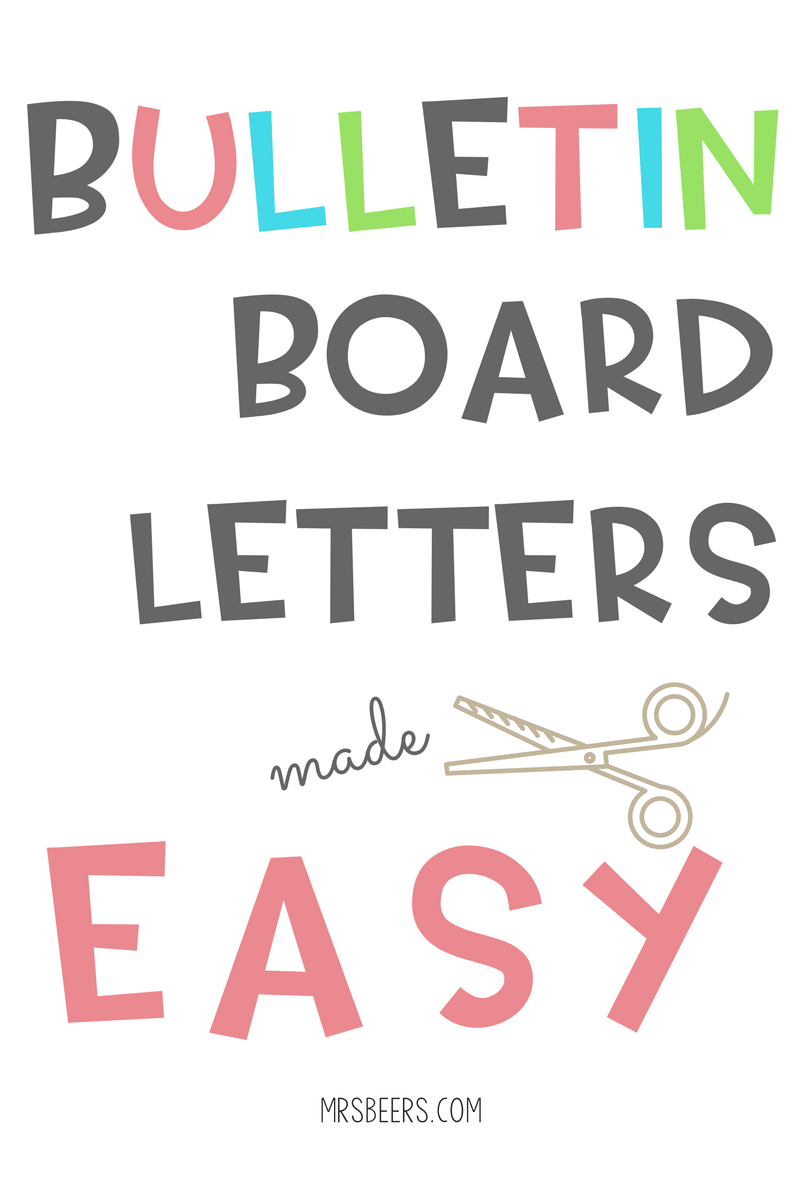 Bulletin Board Letters Made Easy (Simple Steps) regarding Free Printable Letters For Bulletin Boards