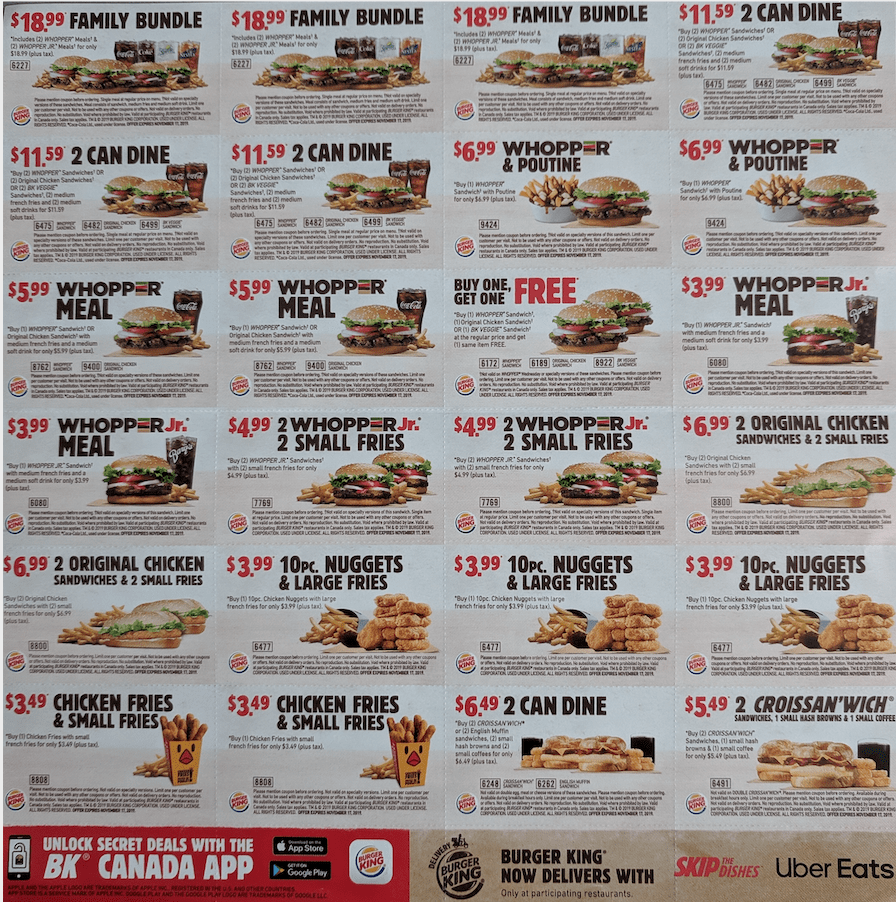 Burger King Mailer Coupons: Buy One Whopper, Get One Free, Whopp within Burger King Free Coupons Printable