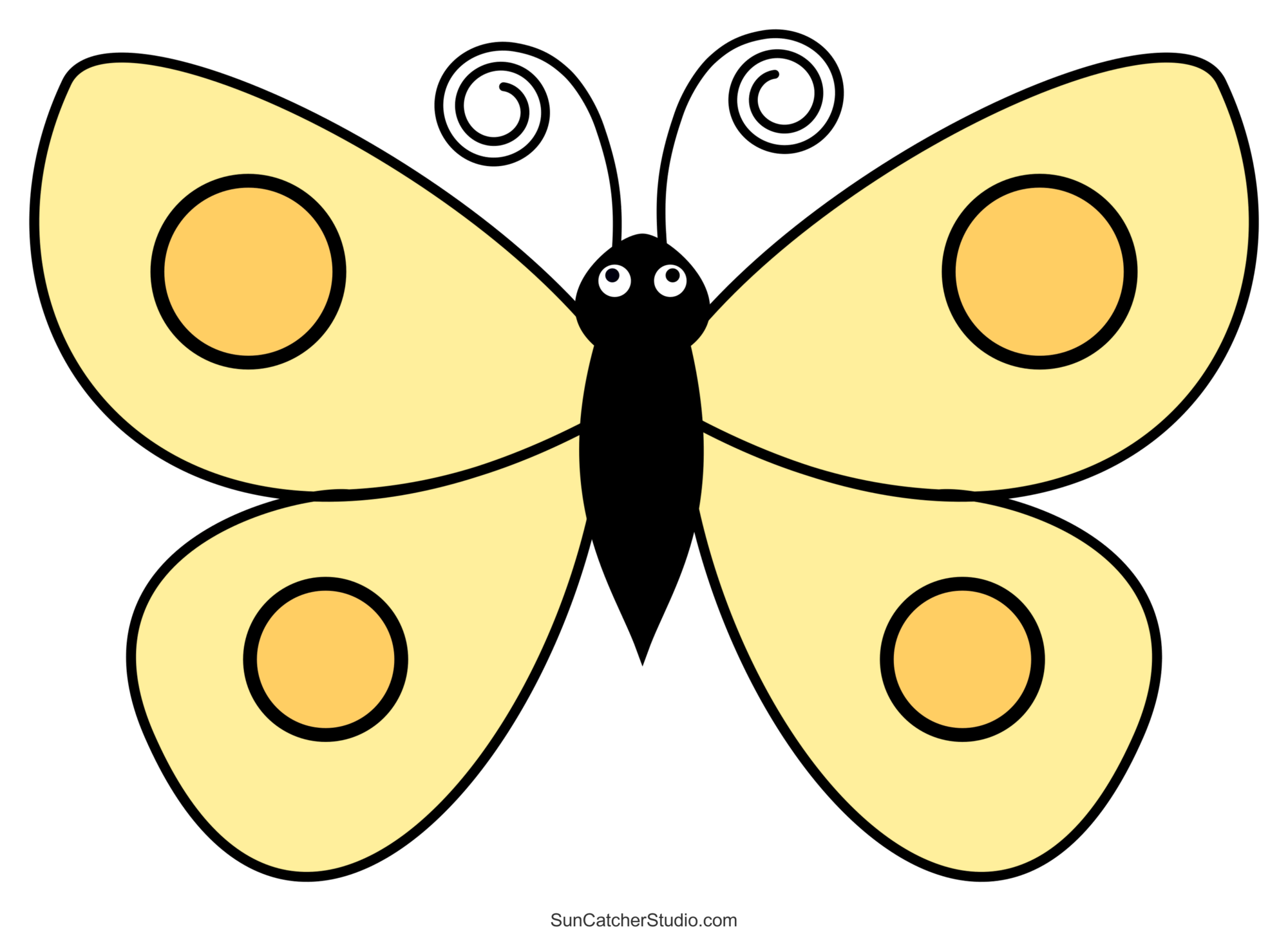 Butterfly Svg Files (Printable Templates, Patterns, &amp;amp; Clipart regarding Free Printable Butterfly Clipart