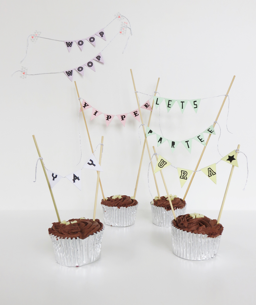 Cake Bunting Free Printable Download - Paintsewgluechew in Free Printable Cake Bunting Template