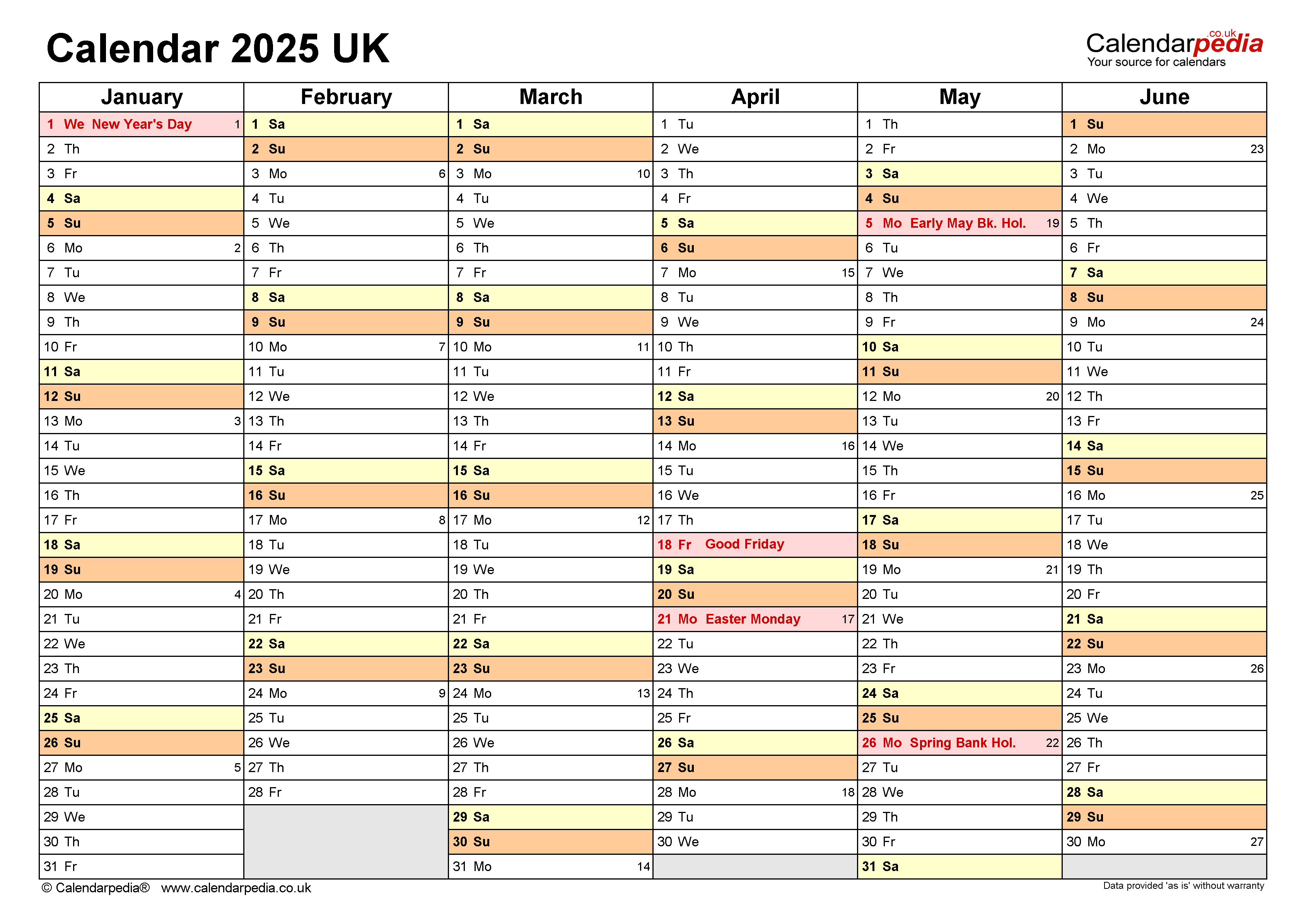 Calendar 2025 (Uk) - Free Printable Pdf Templates inside Planner 2025 Printable Free