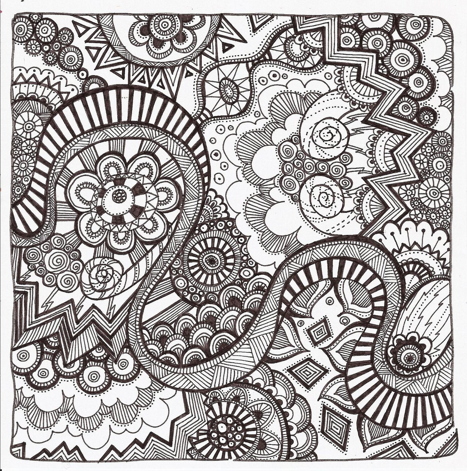 Can Doodling Help? - Island Senior Resources within Free Printable Doodle Patterns