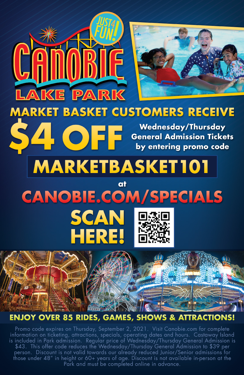 Canobie Lake Park Admission Market Basket Discount | Market Basket for Free Printable Coupons for Canobie Lake Park