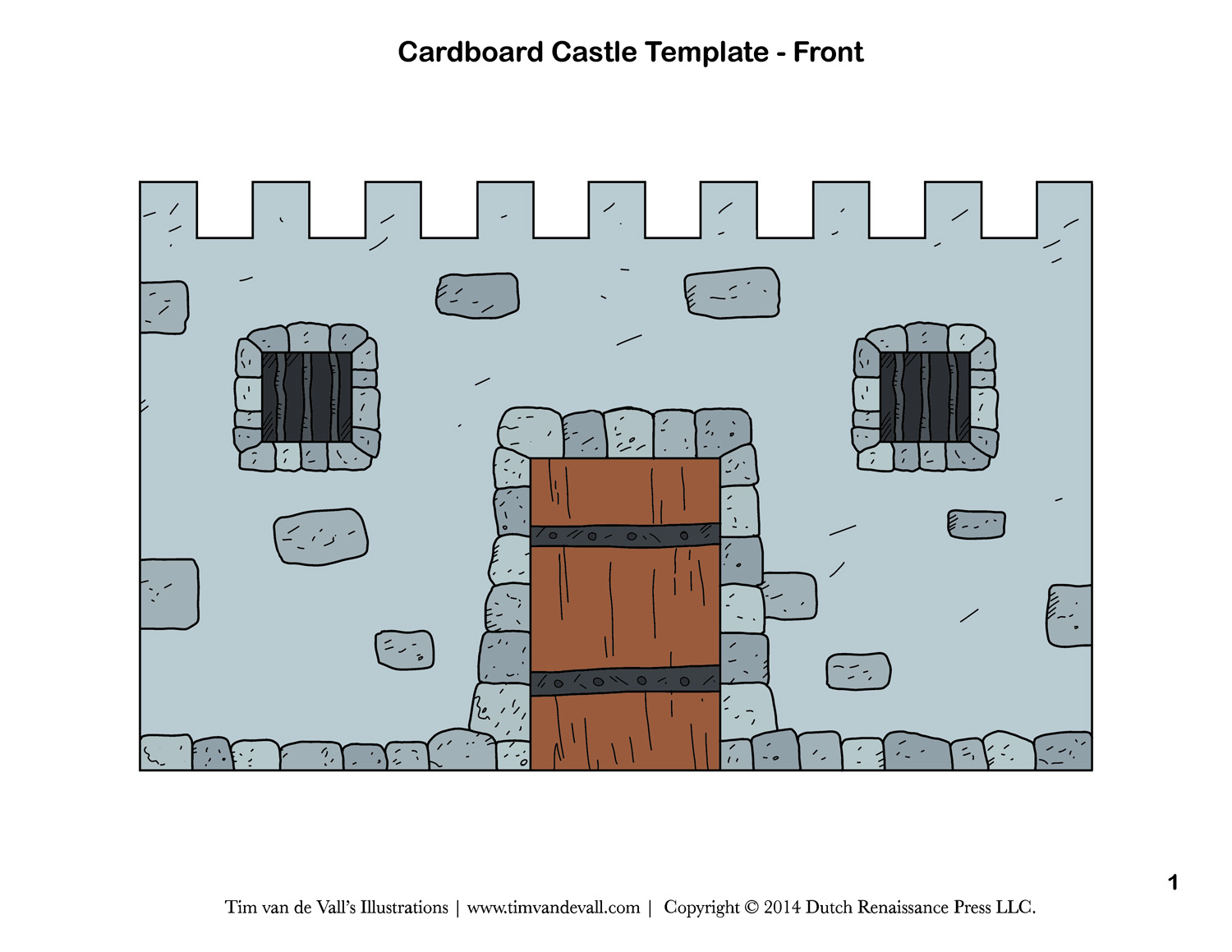 Cardboard Castle For Kids – Tim&amp;#039;S Printables throughout Free Printable Castle Templates