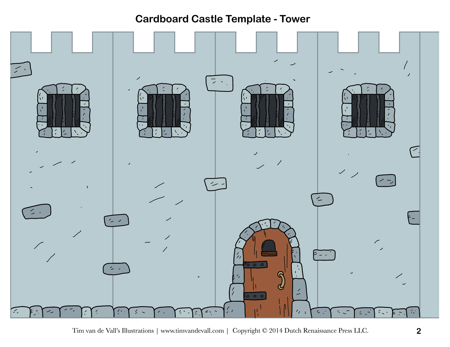 Cardboard Castle For Kids – Tim&amp;#039;S Printables throughout Free Printable Castle Templates