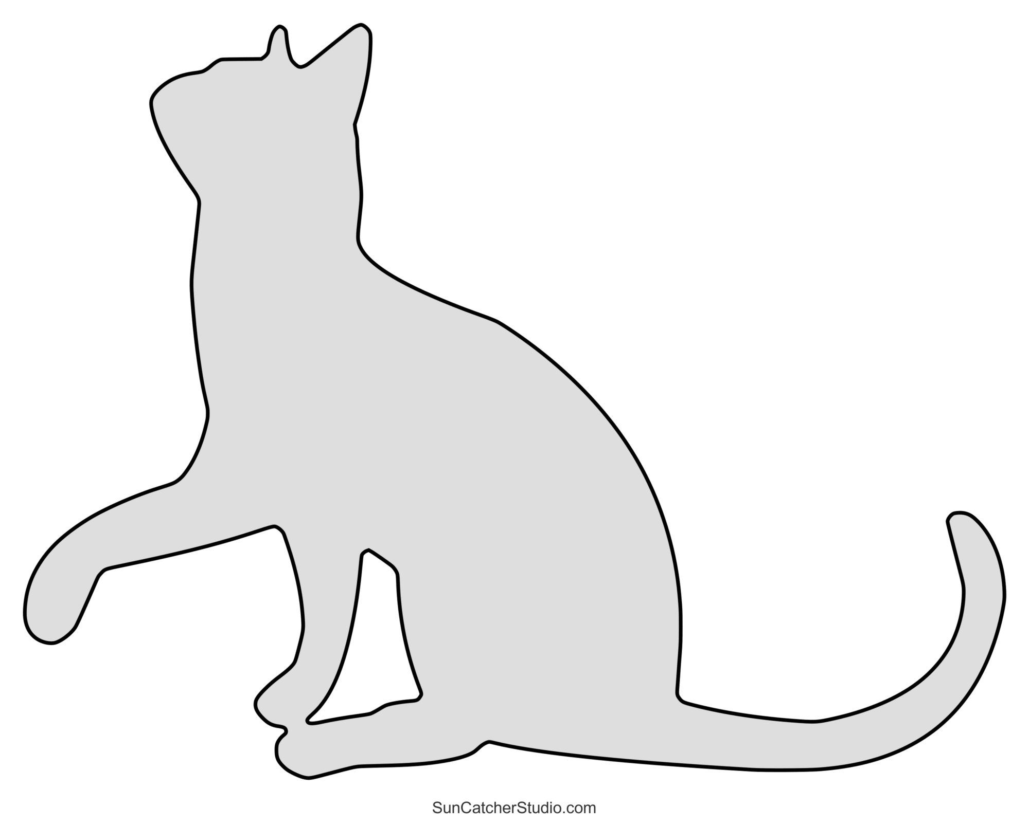 Cat Patterns, Templates, Stencils, Clip Art, And Silhouettes – Diy for Free Printable Cat Silhouette