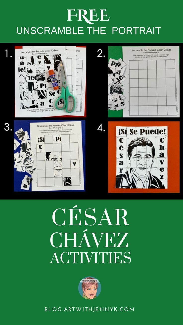 César Chávez Activities For Teachers &amp;amp; Students - Art With Jenny K with Cesar Chavez Free Printable Worksheets