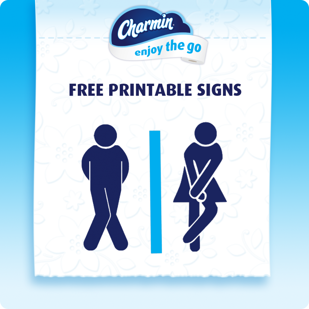 Charmin On X: &amp;quot;Finally, Free Printable Bathroom Signs To Help with regard to Free Printable Bathroom Signs