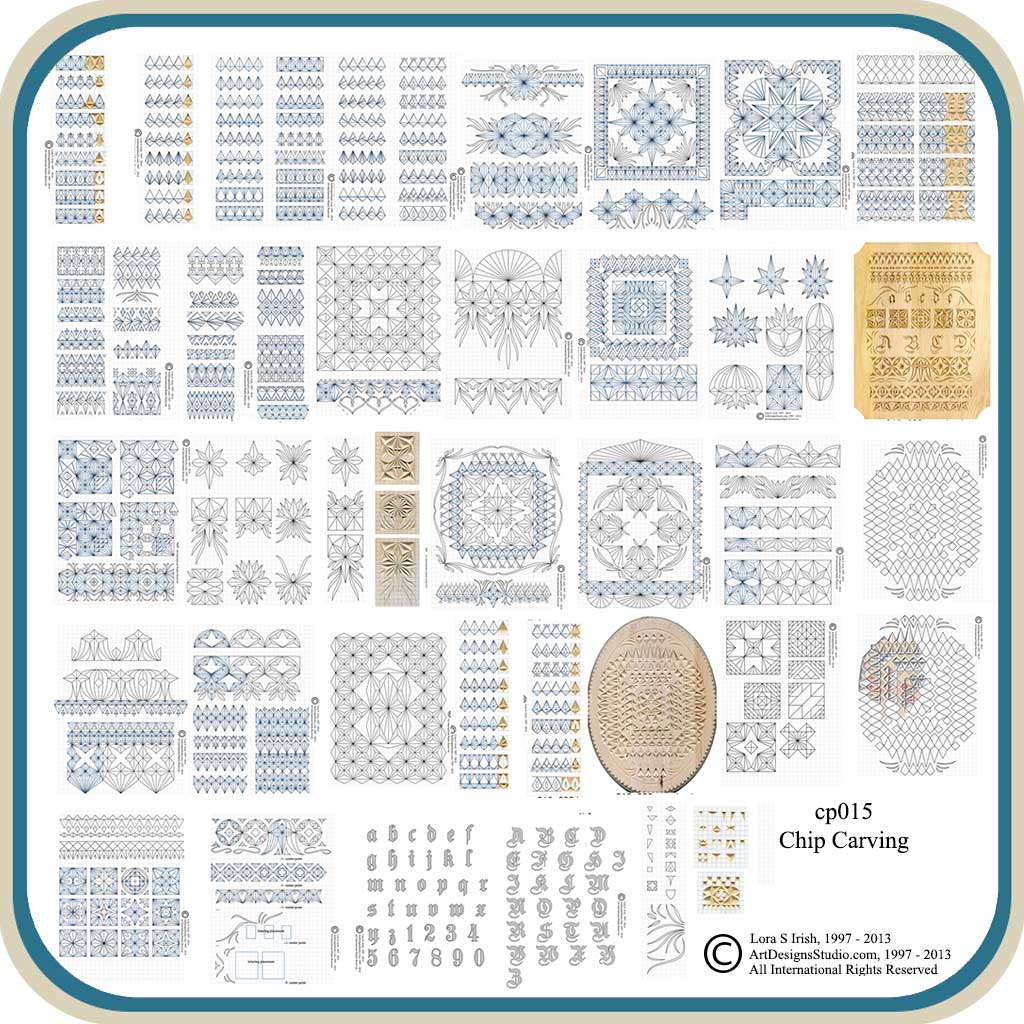 Chip Carving Grids Pattern Package inside Free Printable Chip Carving Patterns