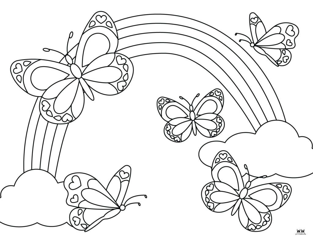 Choose From 50 Unique Butterfly Coloring Pages Perfect For Spring inside Free Printable Butterfly Coloring Pages