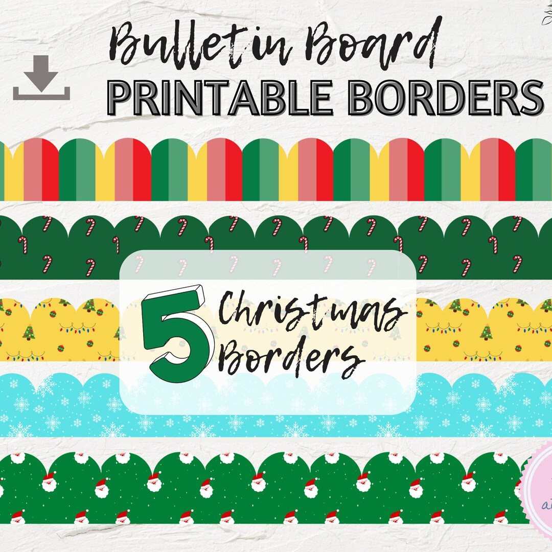 Christmas Bulletin Board Printable Bulletin Board Borders Winter with Free Printable Christmas Bulletin Board Borders