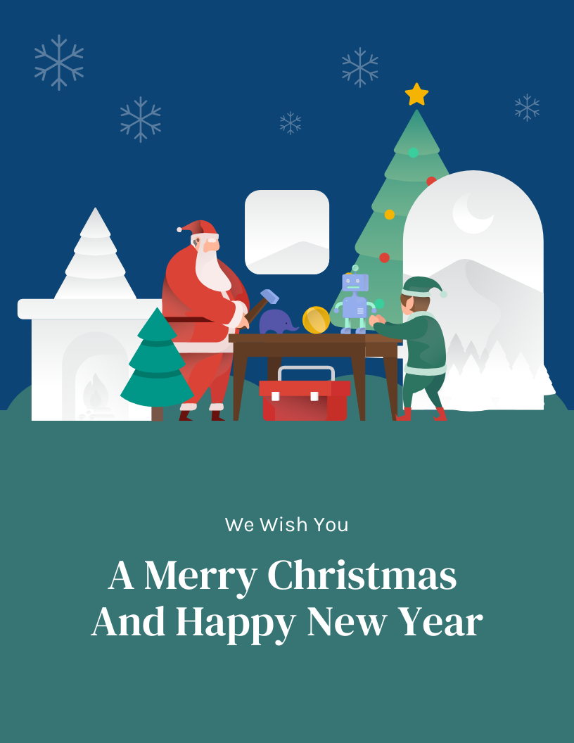 Christmas Cards Online Free - Venngage with Christmas Cards Online Free Printable