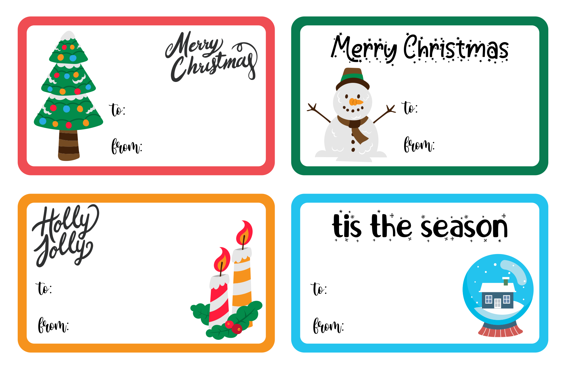 Christmas Gift Tags Template Red Green | Free Gift Label | Ihrm.or.ke pertaining to Free Printable Editable Christmas Gift Tags