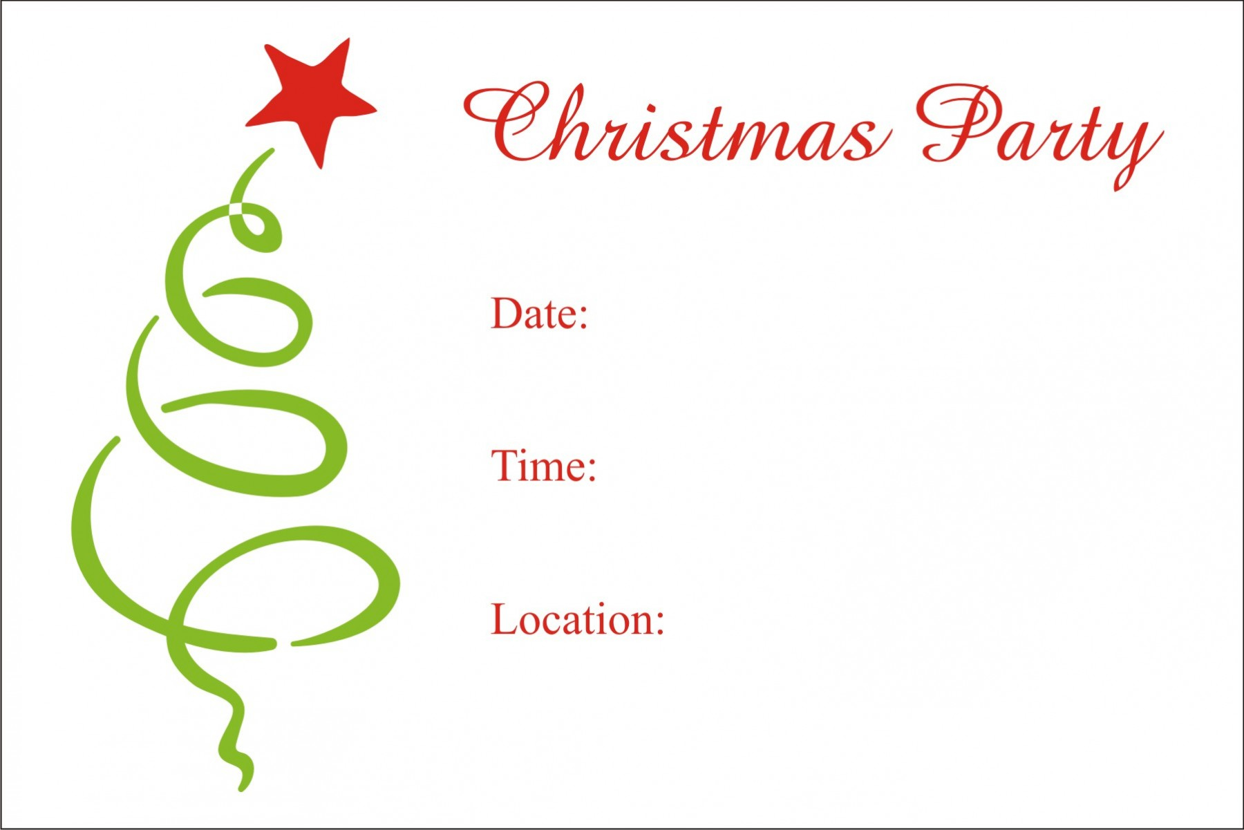 Christmas Party Free Printable Holiday Invitation Personalized in Christmas Party Invitation Templates Free Printable