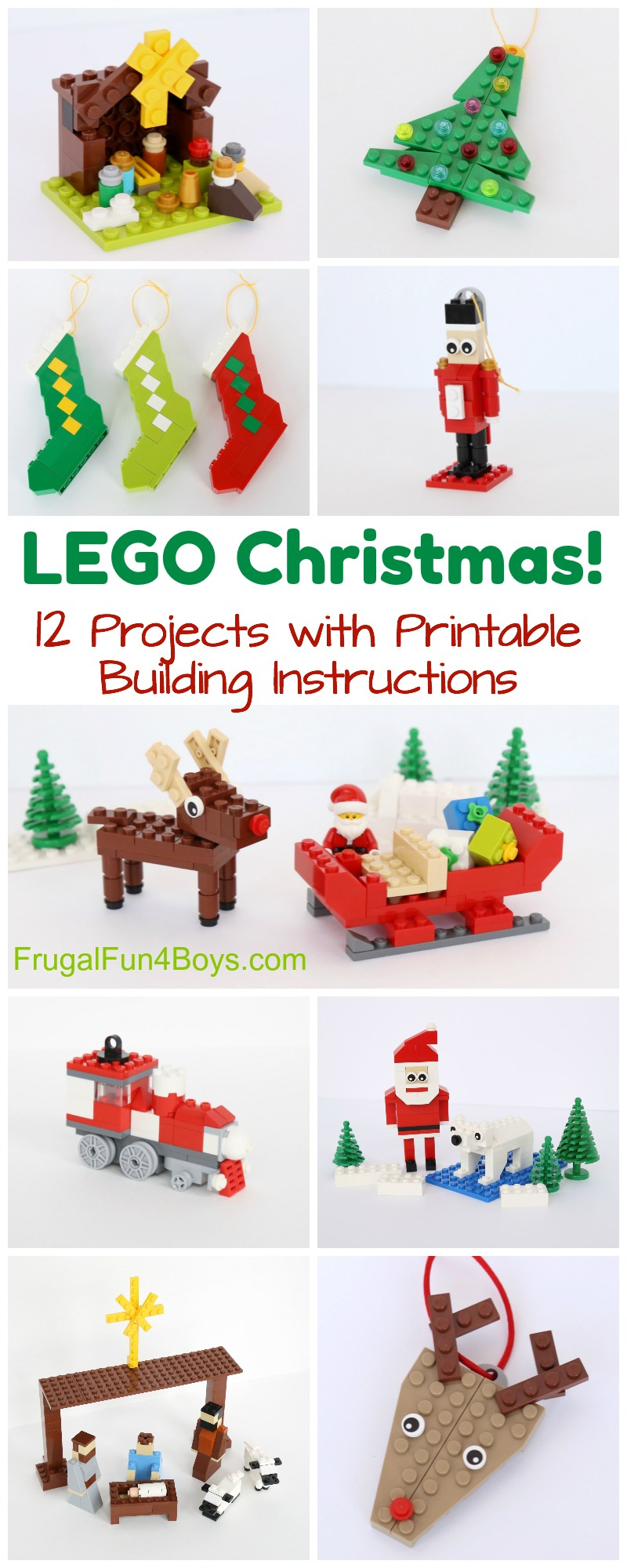 Christmas Projects To Build With Lego® Bricks - Printable Building for Free Printable Lego Instructions