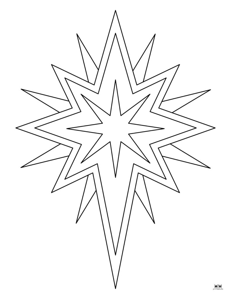 Christmas Stars - 25 Free Printables | Printabulls inside Free Printable Christmas Star Coloring Pages