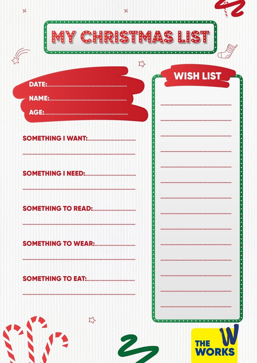 Christmas Wish List For Kids Christmas Wish List Template, 45% Off intended for Free Printable Christmas Wish List