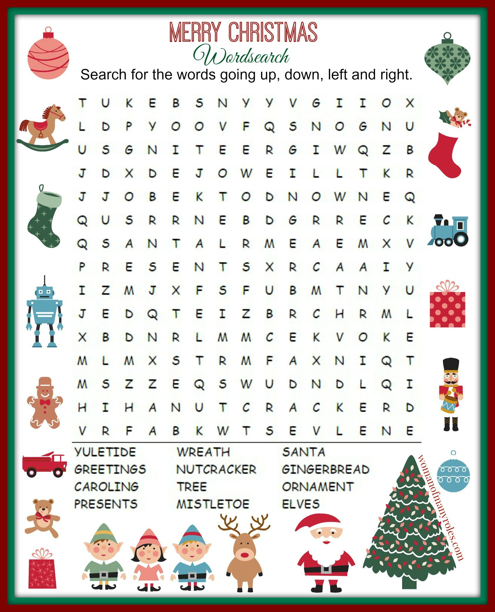 Christmas Word Search Printable | Christmas Worksheets, Christmas intended for Free Printable Christmas Puzzles Word Searches