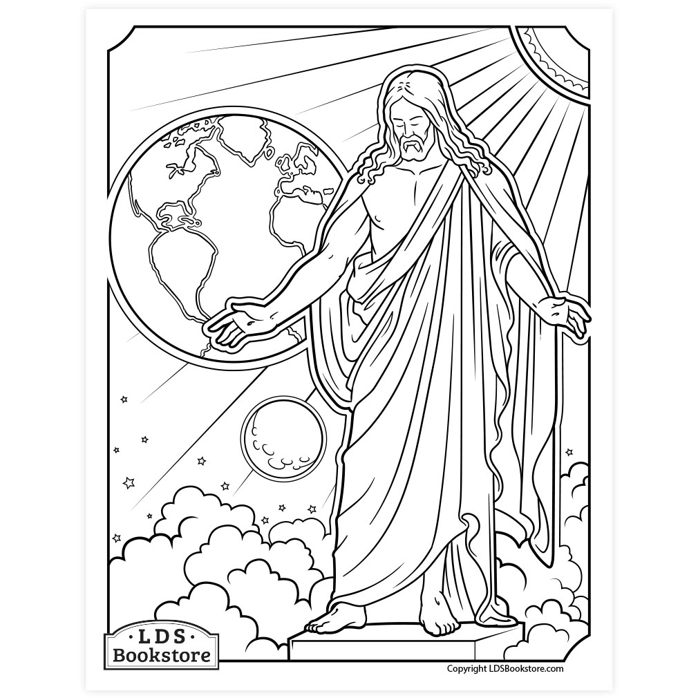 Christus Coloring Page - Printable with Free Printable Jesus Coloring Pages