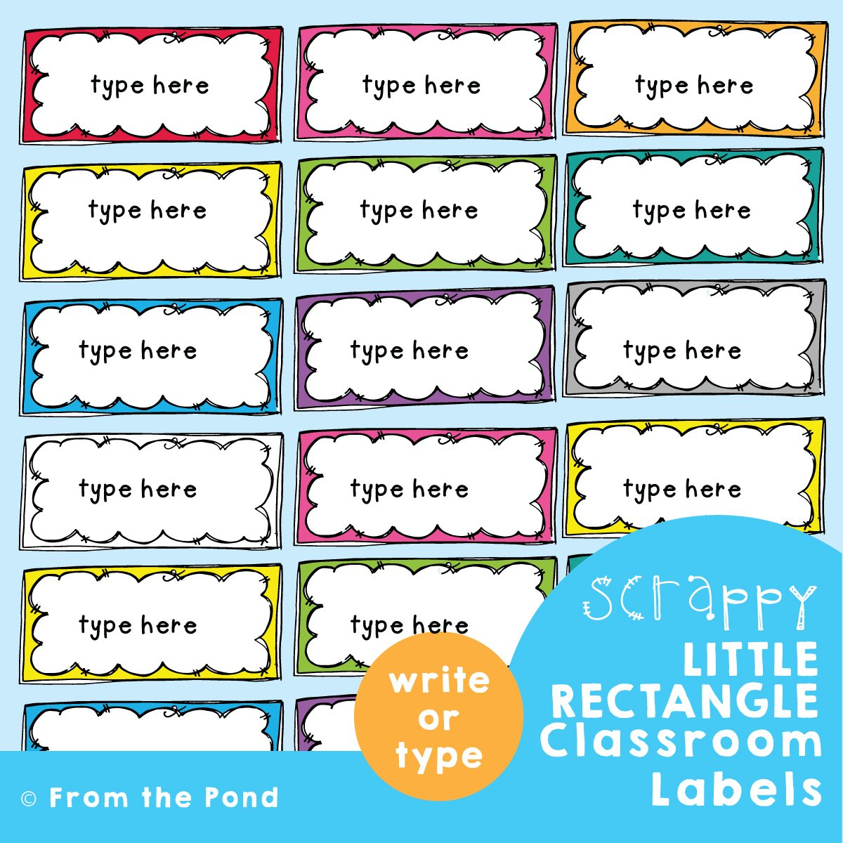 Classroom Labels To Organize Your Classroom Equipment. — From The Pond intended for Free Printable Classroom Signs and Labels