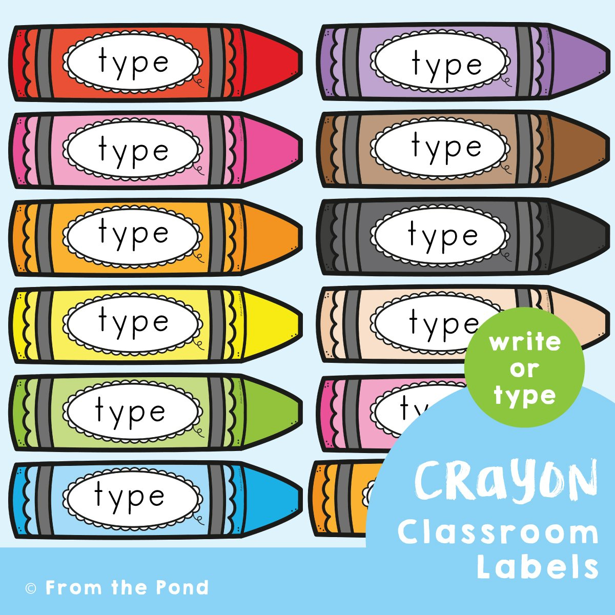 Classroom Labels To Organize Your Classroom Equipment. — From The Pond with Free Printable Classroom Labels With Pictures