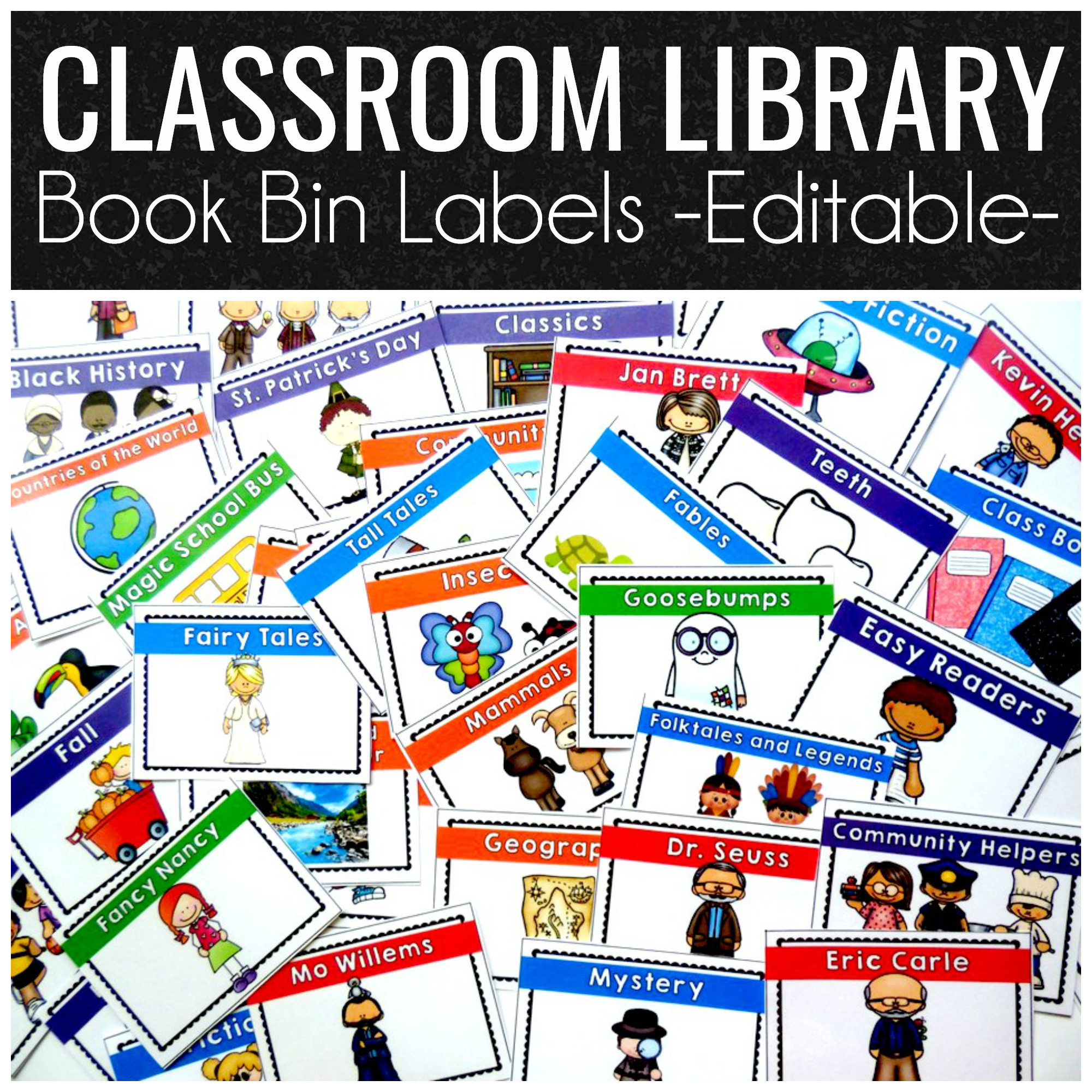 Classroom Library Book Bin Labels - Where The Magic Happens for Free Printable Book Bin Labels