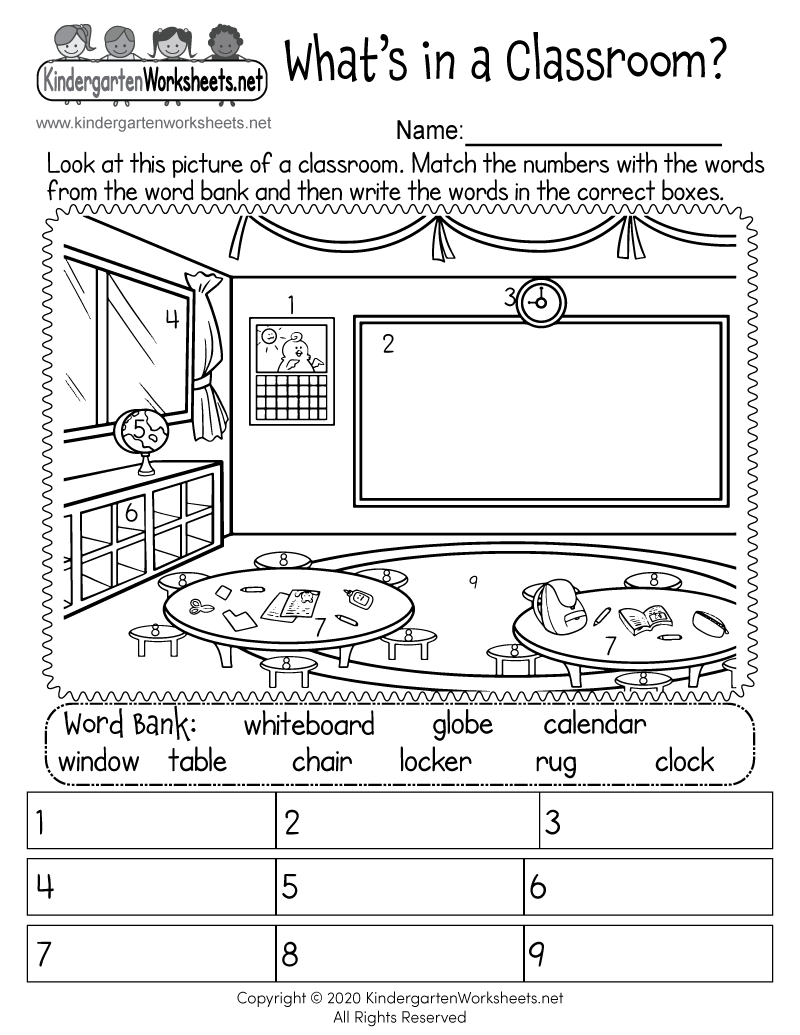 Classroom Objects Worksheet - Free Printable, Digital, &amp;amp; Pdf for Free Printable Classroom Worksheets