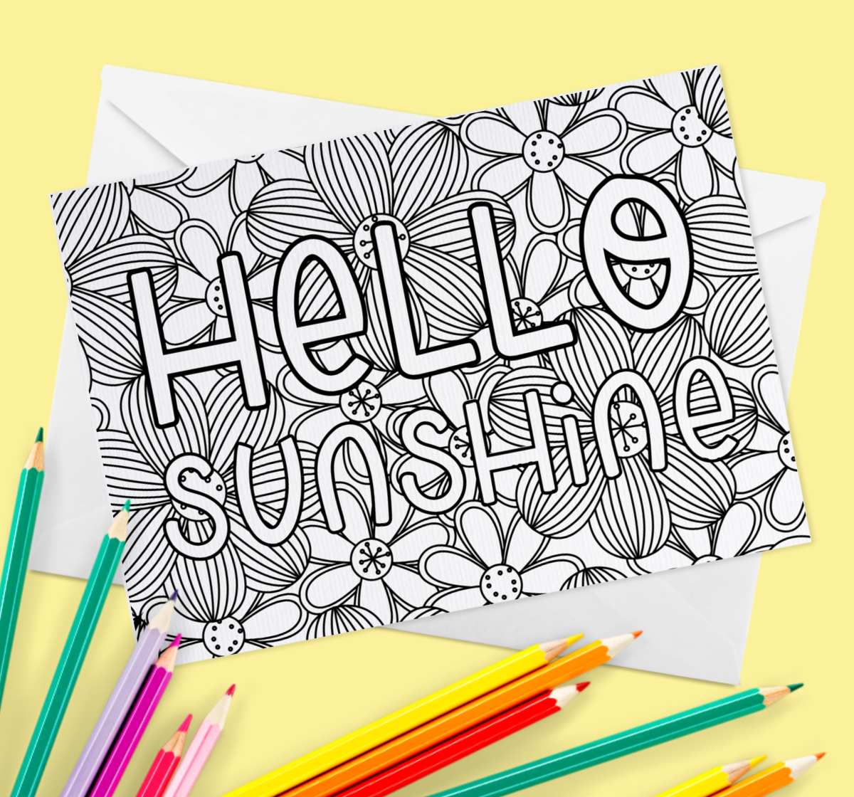 Coloring Notecards Free Printable - Kara Creates with Free Printable Cards to Color