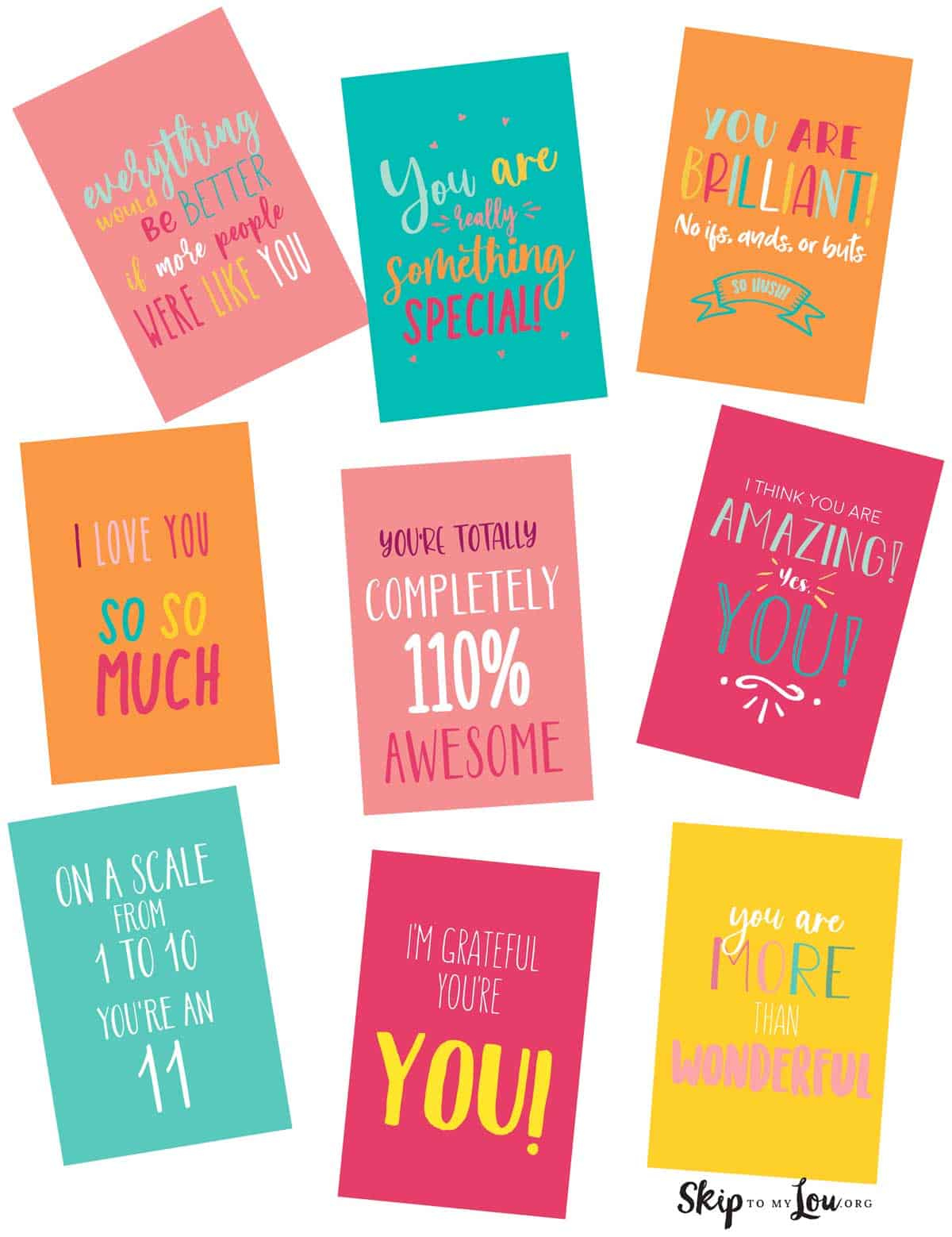 Compliment Cards | Skip To My Lou intended for Free Printable Compliment Cards