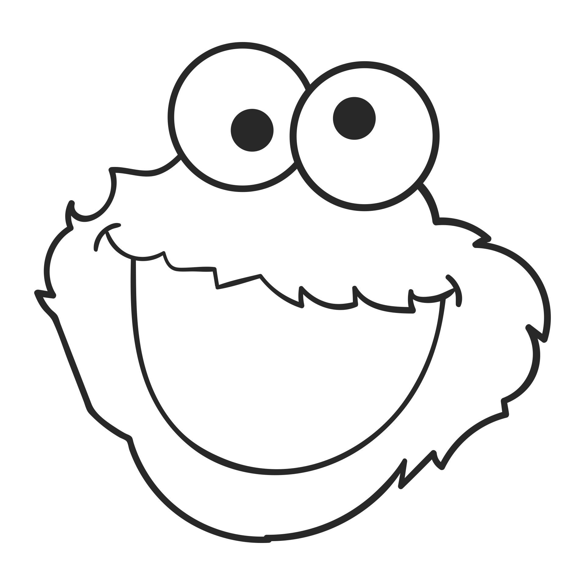 Cookie Monster Face Drawing Clipart Printable | Monster Cookies inside Free Printable Cookie Monster Face