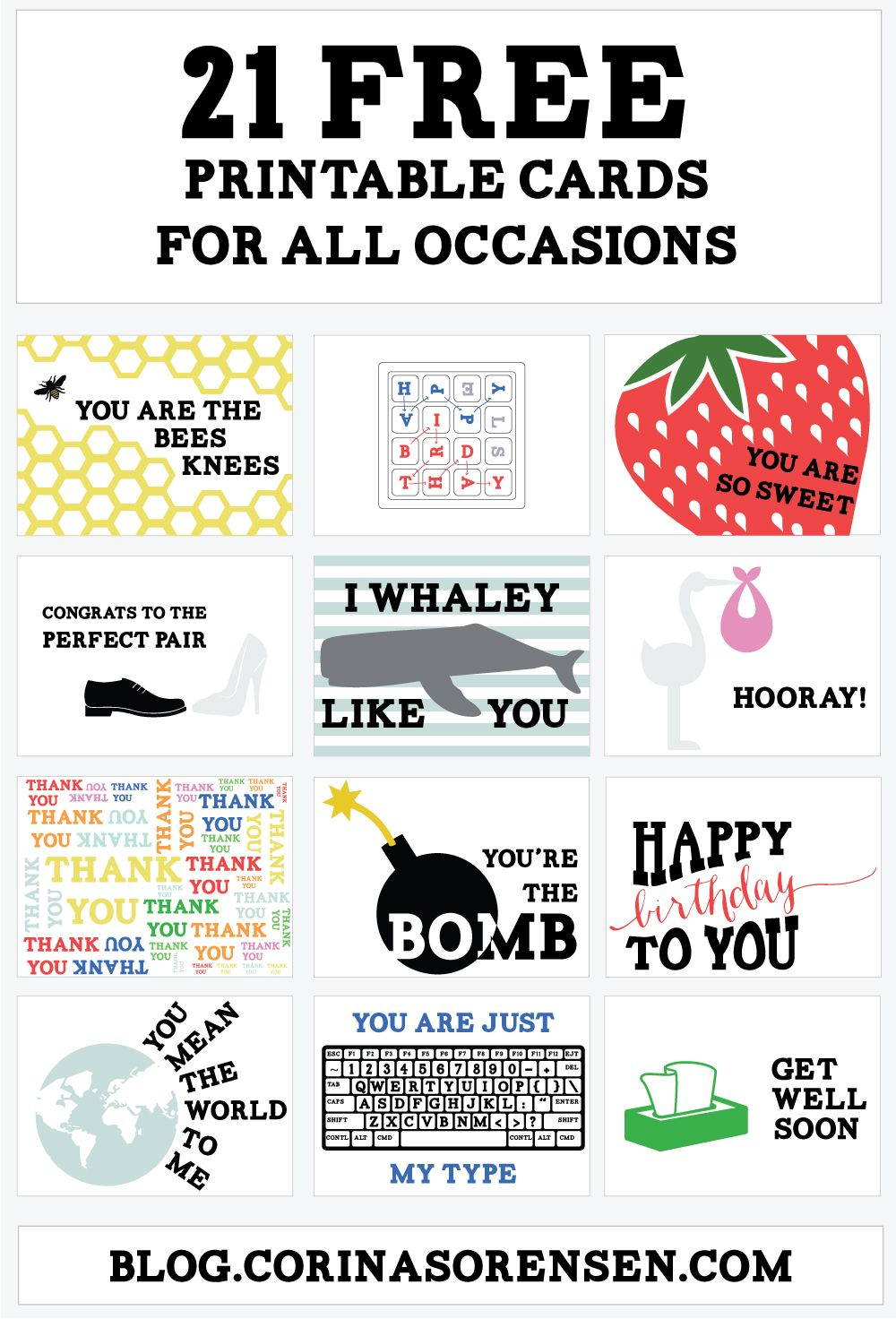 Corina&amp;#039;S Corner | Printable Cards, Free Cards, Free Printable Cards pertaining to Free Printable Cards for All Occasions