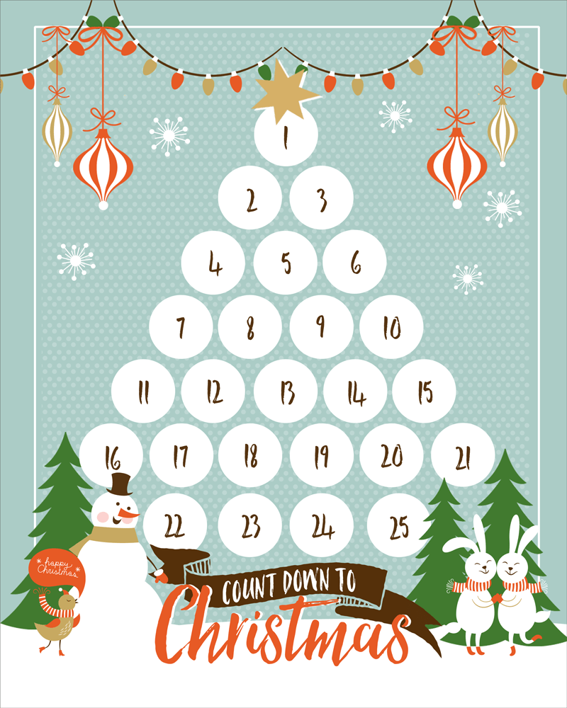 Countdown To Christmas Printable – Let&amp;#039;S Diy It All – With Kritsyn within Christmas Countdown Free Printable