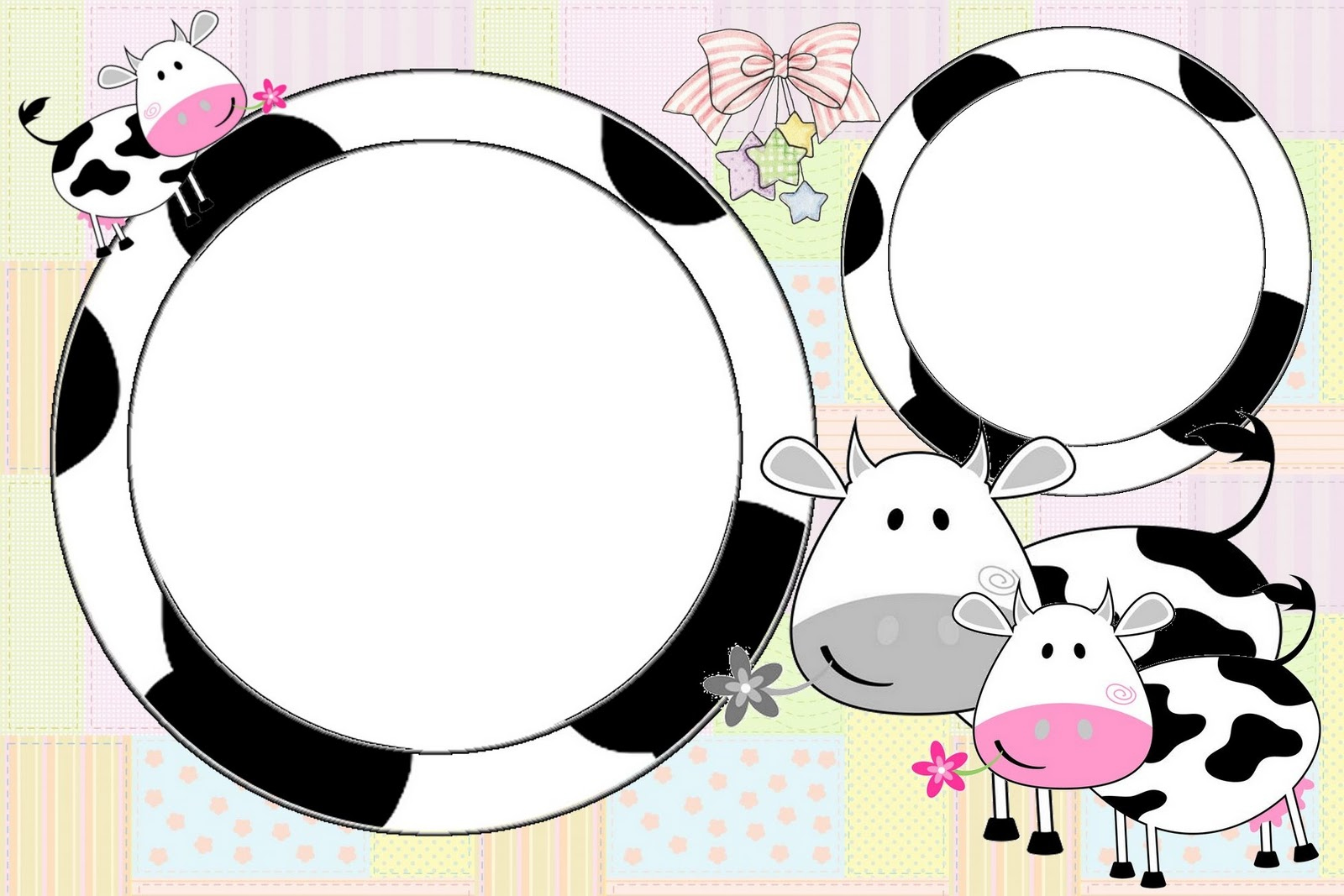 Cow And Patchwork Free Printable Invitations. - Oh My Fiesta! In throughout Free Printable Cow Birthday Invitations