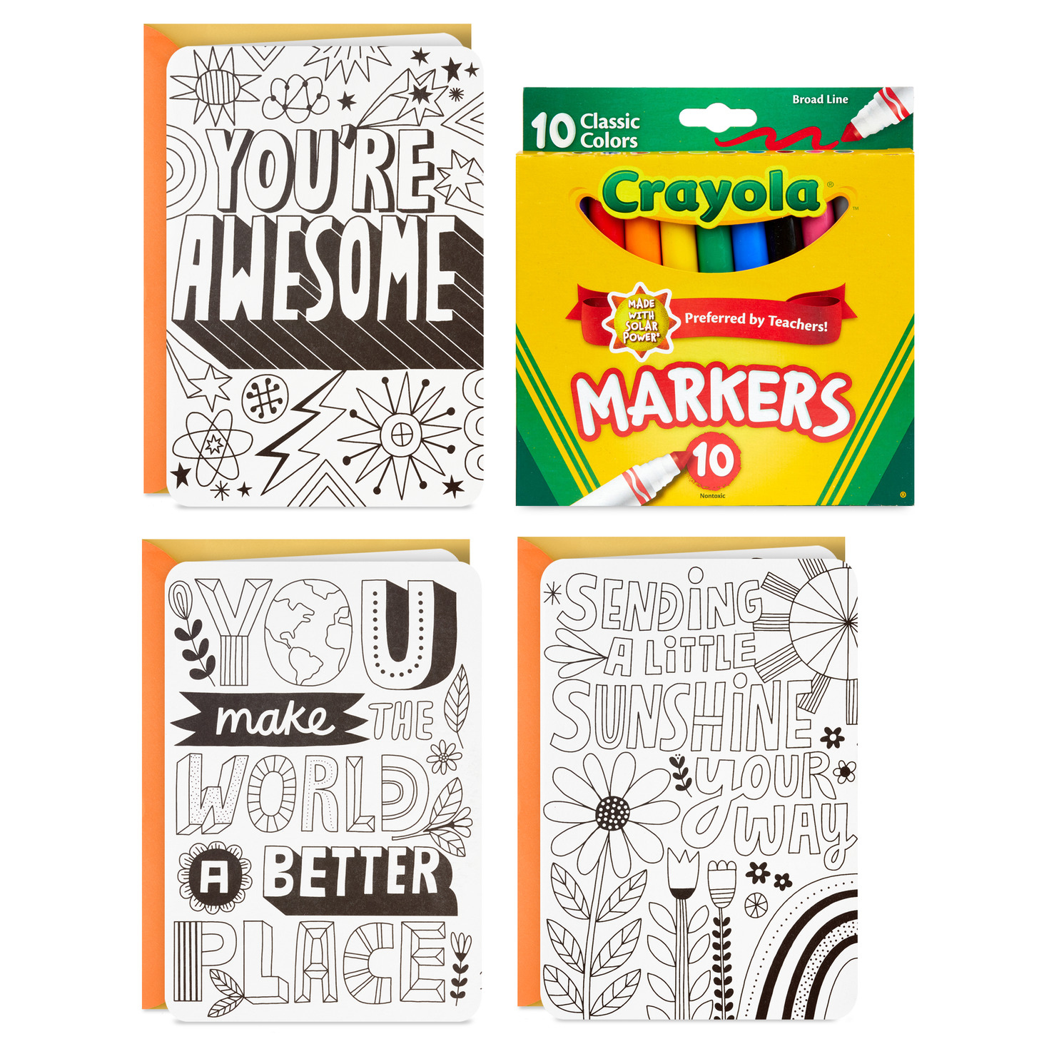 Crayola® Coloring Cards And Marker Gift Set For Only Usd 2.99-3.99 | Hallmark intended for Free Printable Crayola Coupons