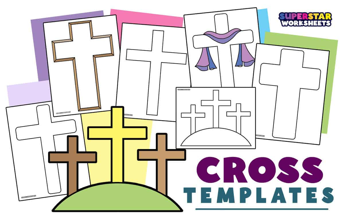 Cross Templates - Superstar Worksheets throughout Free Printable Cross Patterns