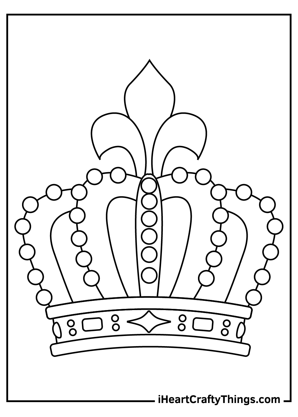 Crown Coloring Pages (100% Free Printables) inside Free Printable Crown