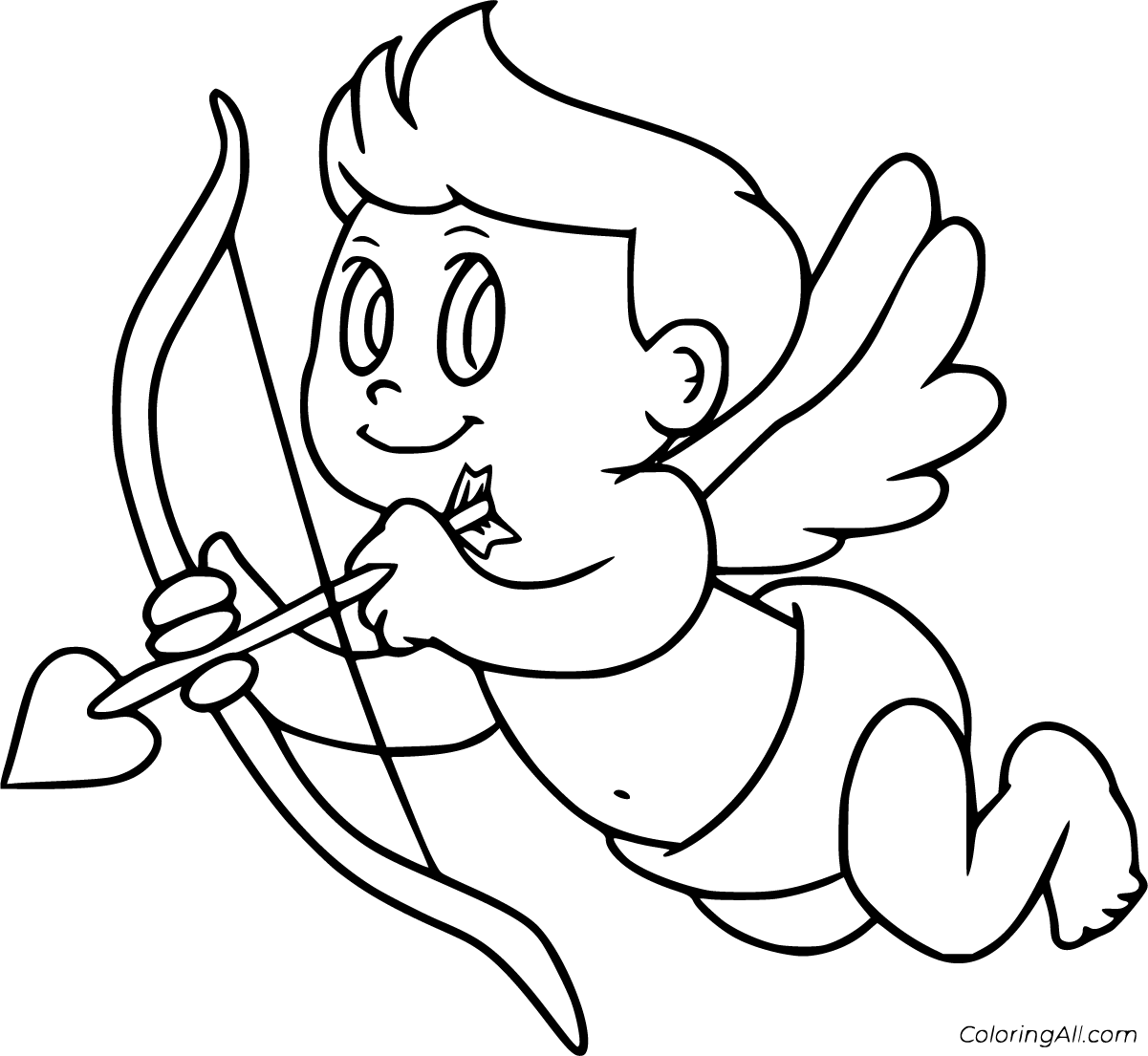 Cupid Coloring Pages (40 Free Printables) - Coloringall intended for Free Printable Pictures of Cupid