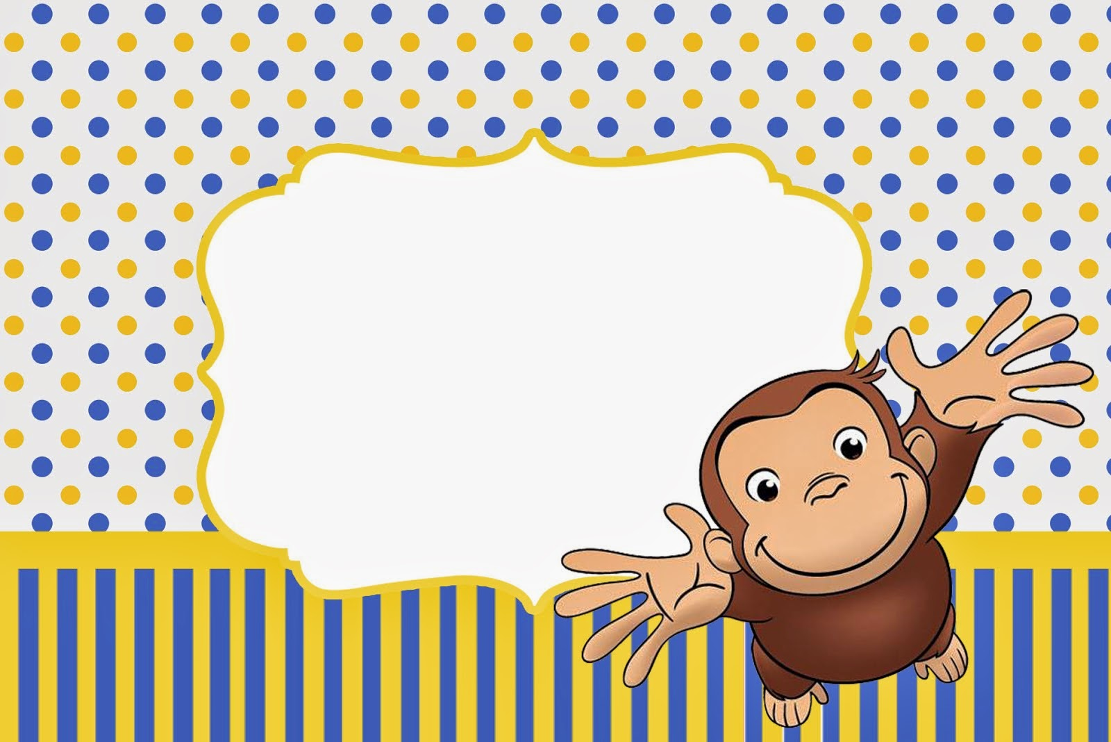 Curious George: Free Printable Invitations. - Oh My Fiesta! In English within Free Printable Curious George Invitations