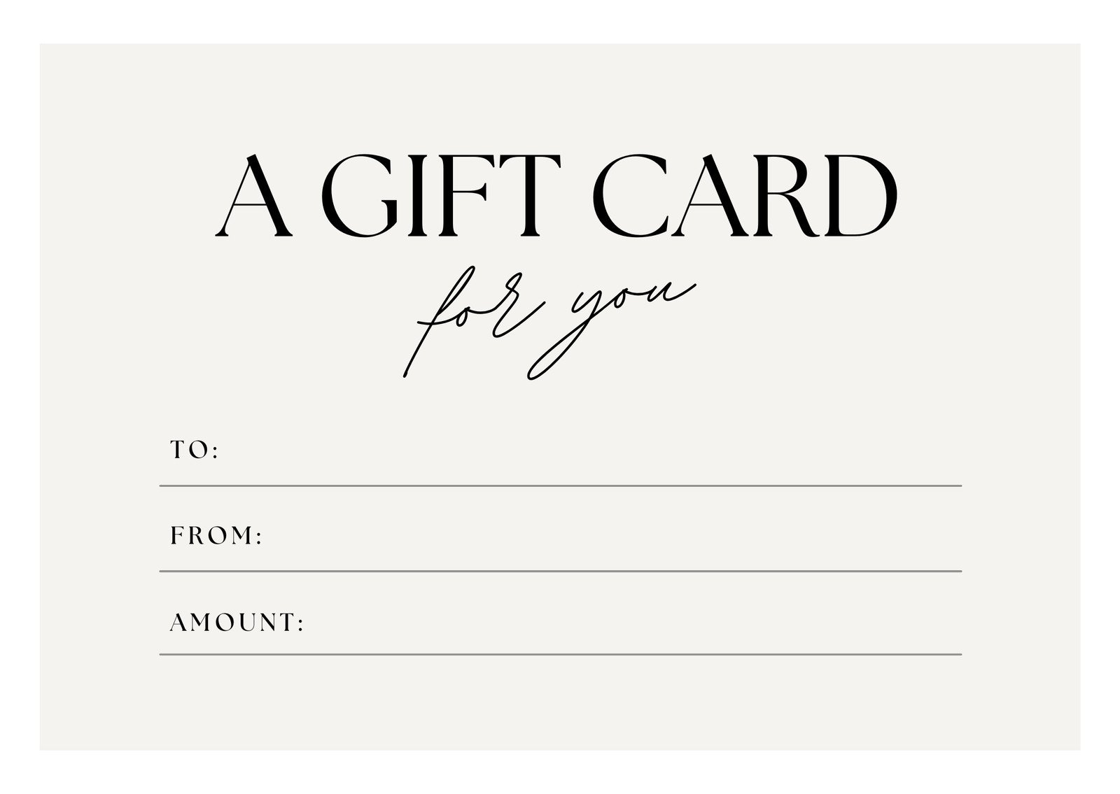 Custom Gift Certificates - Printable Gift Cards | Canva within Free Printable Gift Cards