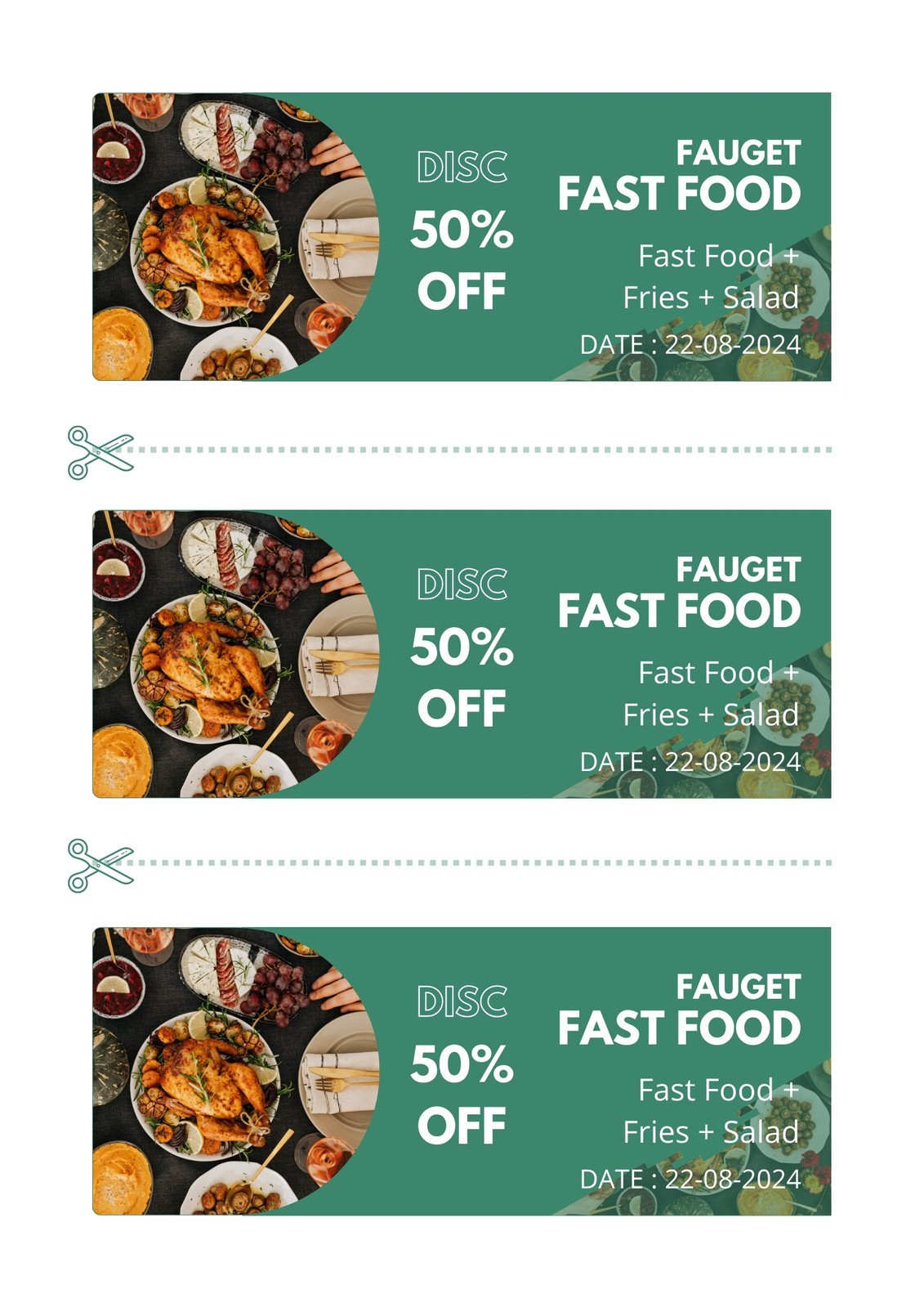 Customize 204+ Food Coupon Templates Online - Canva inside Free Online Printable Fast Food Coupons