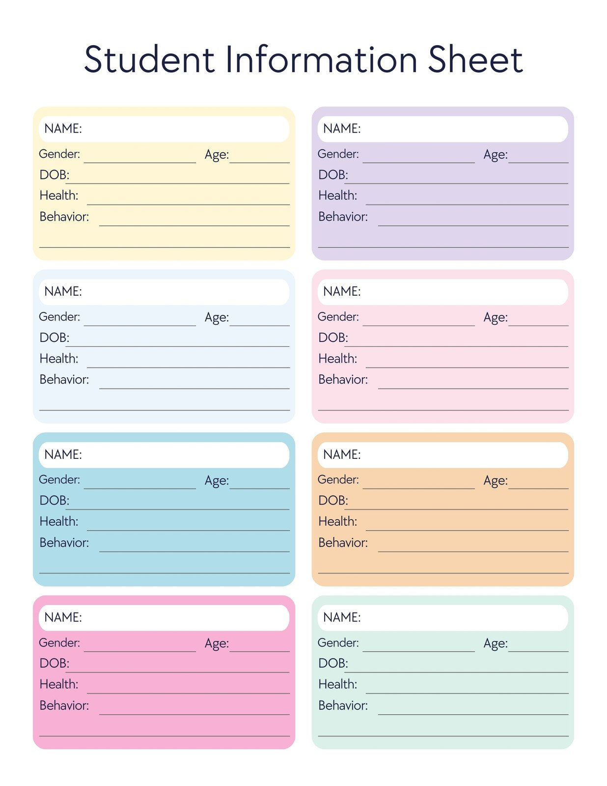 Customize 447+ Student Planner Templates Online - Canva in Free Printable School Agenda Templates