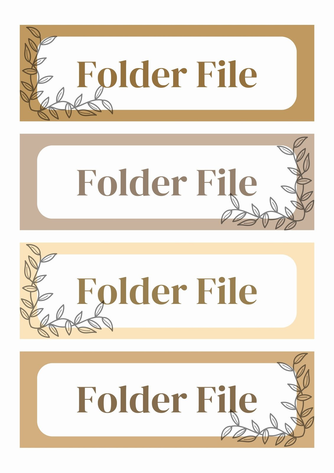 Customize 577+ Folder Labels Templates Online - Canva intended for Free Printable File Labels