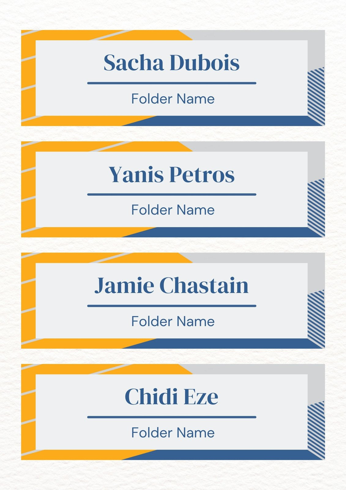 Customize 577+ Folder Labels Templates Online - Canva within Free Printable File Folder Labels