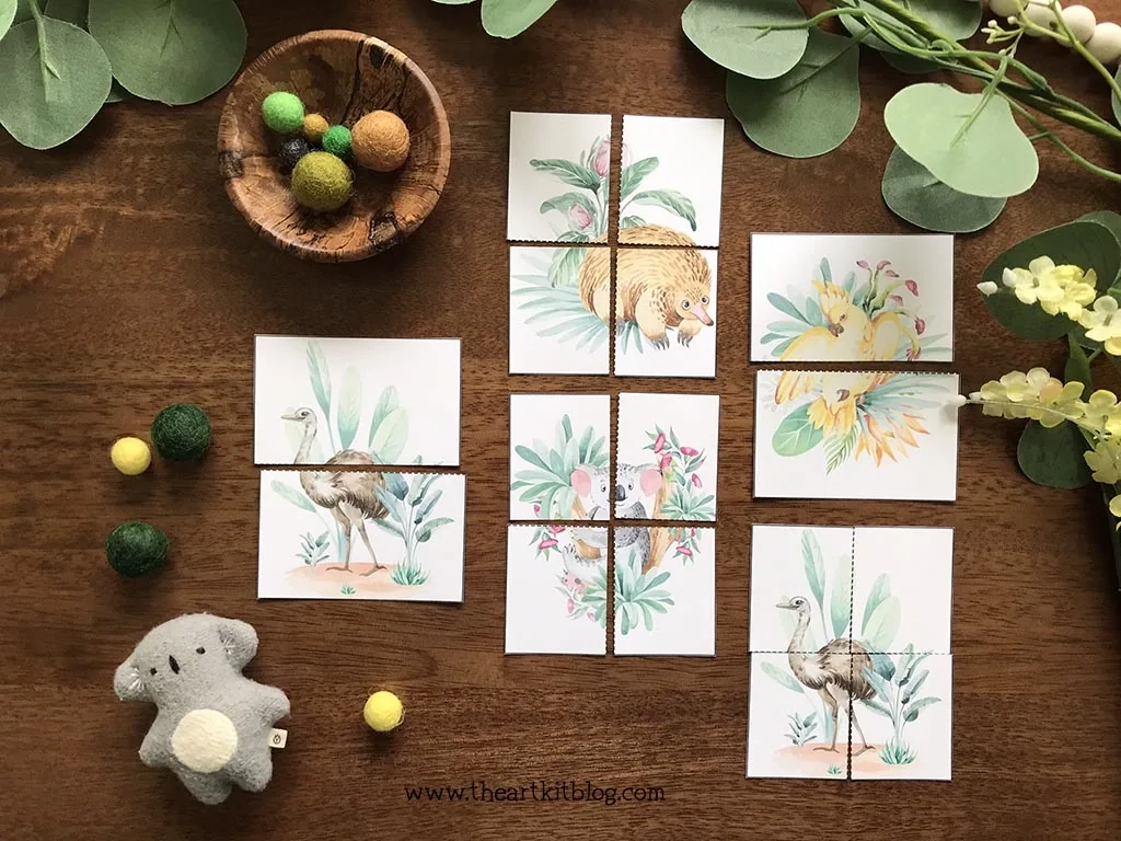 Cute! Australian Animals Free Printable Puzzles (Instant Download regarding Free Printable Australian Animals