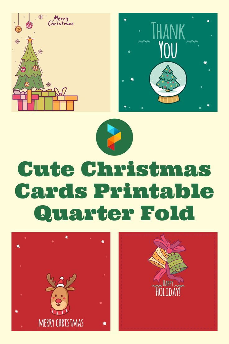 Cute Christmas Cards Printable Quarter Fold | Cute Christmas Cards within Free Printable Quarter Fold Christmas Cards