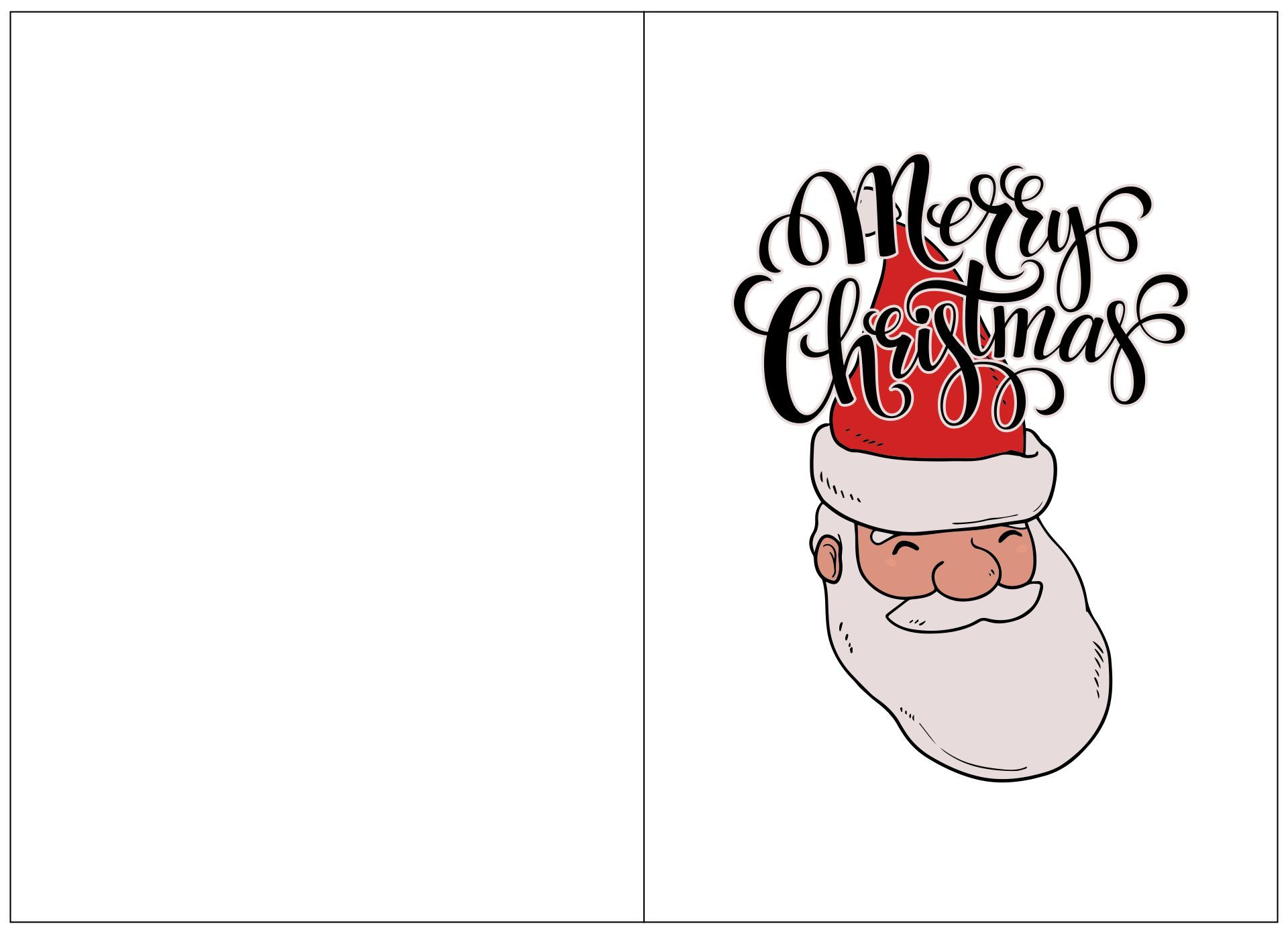 Cute Christmas Cards Quarter Fold - 10 Free Pdf Printables for Free Printable Quarter Fold Christmas Cards