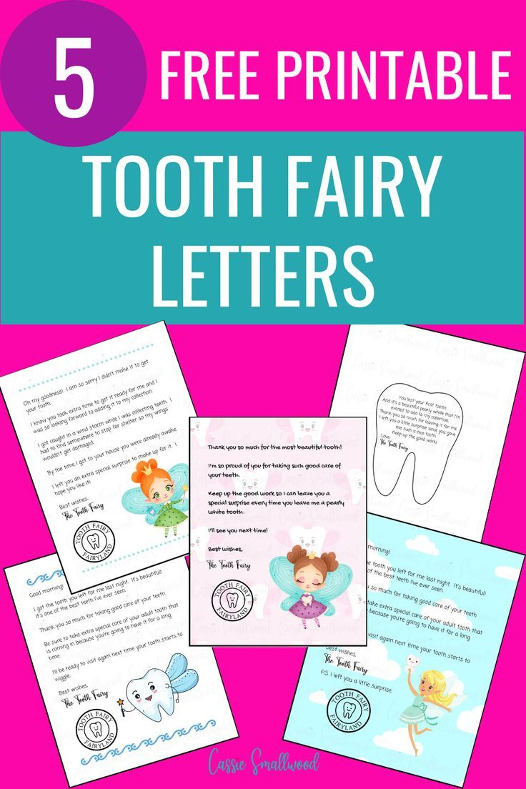 Cute Free Printable Tooth Fairy Letters &amp;amp; Notes - Cassie Smallwood pertaining to Free Printable Tooth Fairy Letter and Envelope